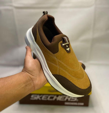 Men's Mustard Skechers EVA Casual Slip-On Shoes